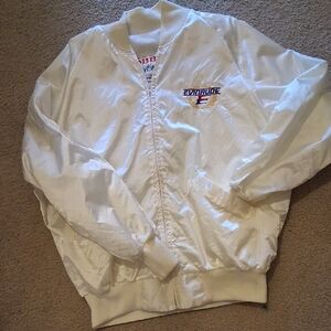 White Windbreaker Jacket for Men - vintage